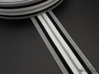 Gummiband gestreift, 40 mm 