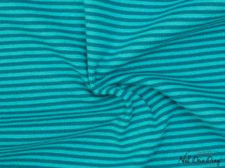 Bündchen dünn, geringelt, türkis/ petrol 