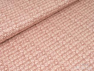 Jersey Herzen, altrosa 