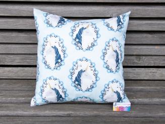 Kissenbezug 40x40 cm Einhorn mit goldenem Horn 