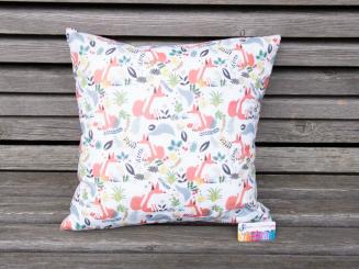 Kissenbezug 40x40 cm Füchse und Blätter 