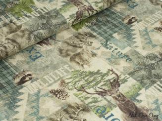 Baumwollstoff Explore the woods 