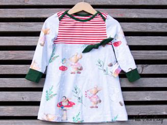 Kinderkleid Gr. 86 Weihnachtsmaus 
