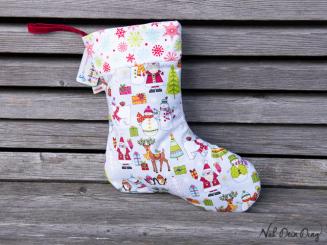 Nikolausstiefel Schneemann und Hirsch 
