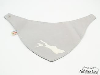 Sabberdichtes Halstuch Bodensee grau Sterne 