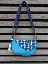 kleine Tasche Anker blau 