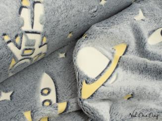 REST 59 cm, Wellnessfleece Space, doubleface, nachtleuchtend 