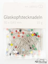 Glaskopf-Stecknadeln  30 x 0,65 mm 