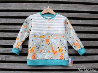 Pullover Kuschelbasics Gr. 86/92 Zootiere 