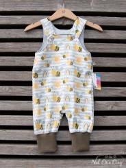 Strampler Gr. 62 Bienen, Regenbögen und Streifen 