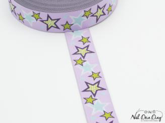 Webband Sterne lila 