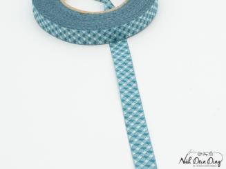 Webband Karo türkis 