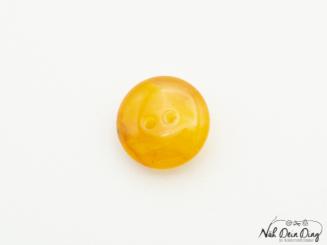 Knopf, 9 mm, 2-Loch, Halbkugel, gelb 