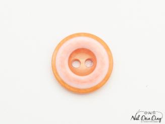 Knopf, 15 mm, 2Loch, orange 