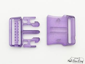 Leichte Steckschnalle, lila, 20 mm 