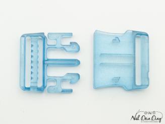 Leichte Steckschnalle, blau, 20 mm 