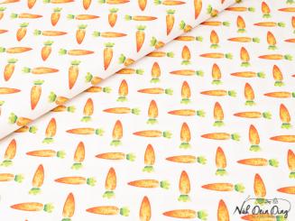 Baumwollstoff Karotten 