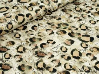 Viskose-Jersey Muster, beige 