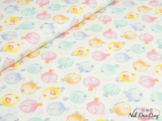 Baumwoll-Batist dicke Fische 