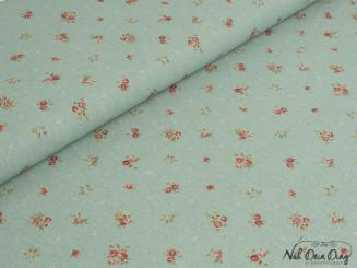 Baumwoll-/Flachs Mischgewebe Vintage Rose 