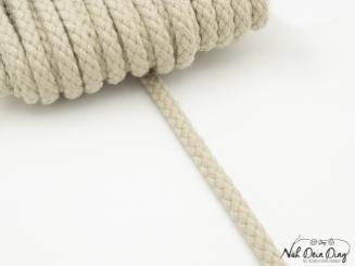Baumwollkordel, beige, 7 mm 
