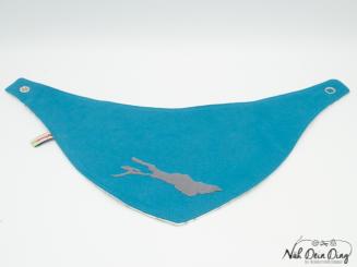 Sabberdichtes Halstuch Bodensee petrol Anker 