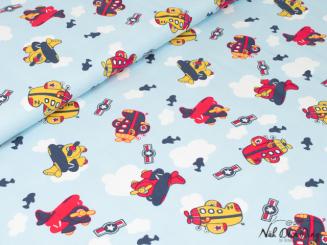 Jersey Flugzeuge, 100x150 cm 