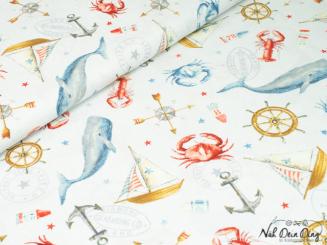 Baumwollstoff nautic 