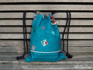 Turnbeutel-Rucksack Softshell Weltraum Reflex 