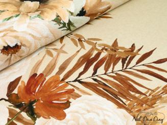 Jersey Blumenbordüre 