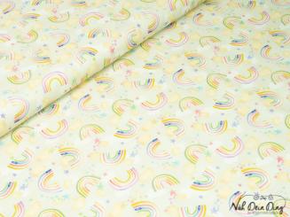 Baumwollstoff Regenbogen 