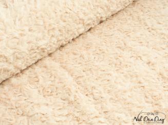 Kunstfell rosé mit Wirbeln 