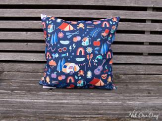 Kissenbezug 40x40 cm Camping orange 