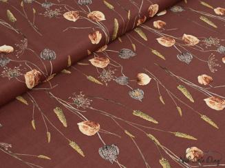 Baumwollstoff Physalis, rot 