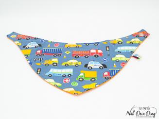 Sabberdichtes Halstuch Fahrzeuge, orange 