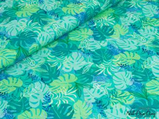 Baumwollstoff Monstera jungle 