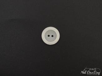 Knopf, 2-Loch, 15 mm, creme 