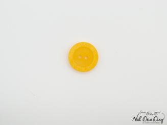 Knopf, 2-Loch, 15 mm, gelb 