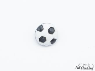 Knopf, 15 mm, Fußball, mit Steg 