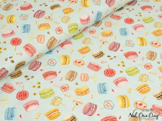Baumwollstoff Macarons 