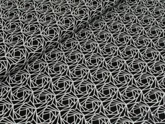 Baumwollstoff black and white 2 