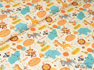 Baumwollstoff Geburtstag 