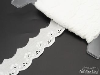 Festonspitze 30 mm weiß 