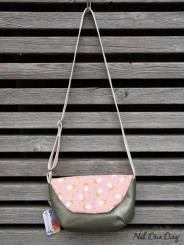 kleine Tasche Blumen Cord Kunstleder 