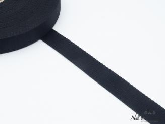 Baumwollgurtband 25 mm schwarz 