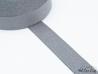 Gurtband, 30 mm, hellgrau, meliert 