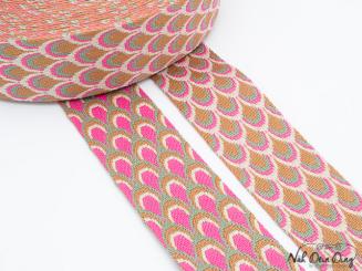 Gurtband, 50 mm, gemustert doubleface 