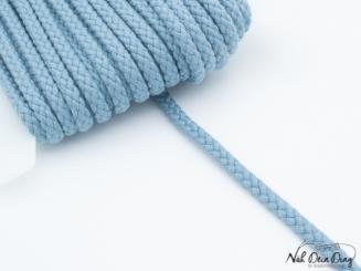 Baumwollkordel, blaugrau, 8 mm 