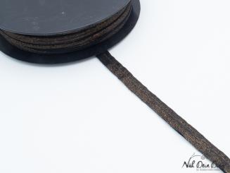 Paspel, Glitzer, schwarz/ gold 