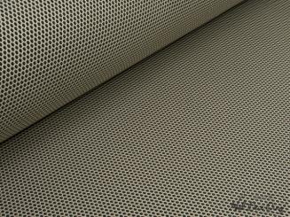 Taschenstoff Netz 3D mit Gewebe- rücken, beige 